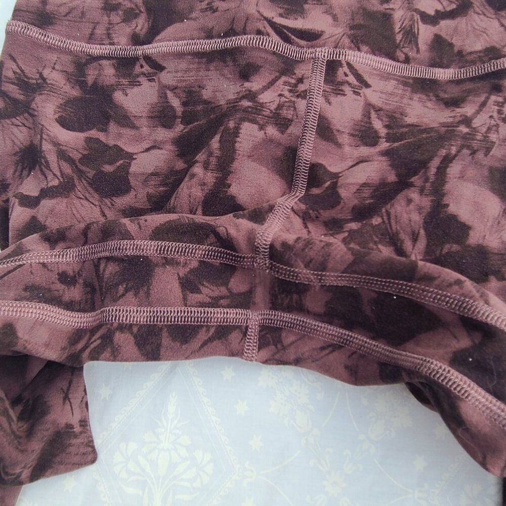 Lululemon Align Pant 28" - Mini Dusk Floral Antique Bark Black - Size 6 - Picture 8 of 16